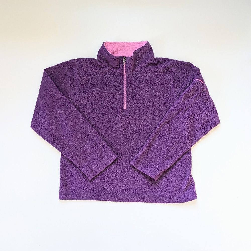 LLBean Fleece Pullover in purple